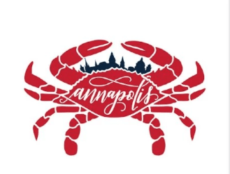 Annapolis Skyline Crab (8"X10") / Art Print - Route One Apparel