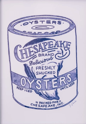 Oyster Tin (8"X10") / Art Print - Route One Apparel