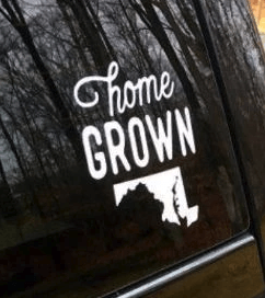 Home Grown (White) / Sticker - Route One Apparel