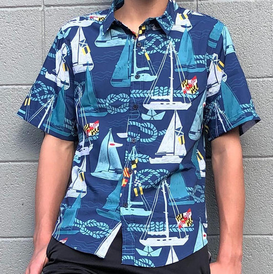 Seaborn Marylander / Hawaiian Shirt - Route One Apparel