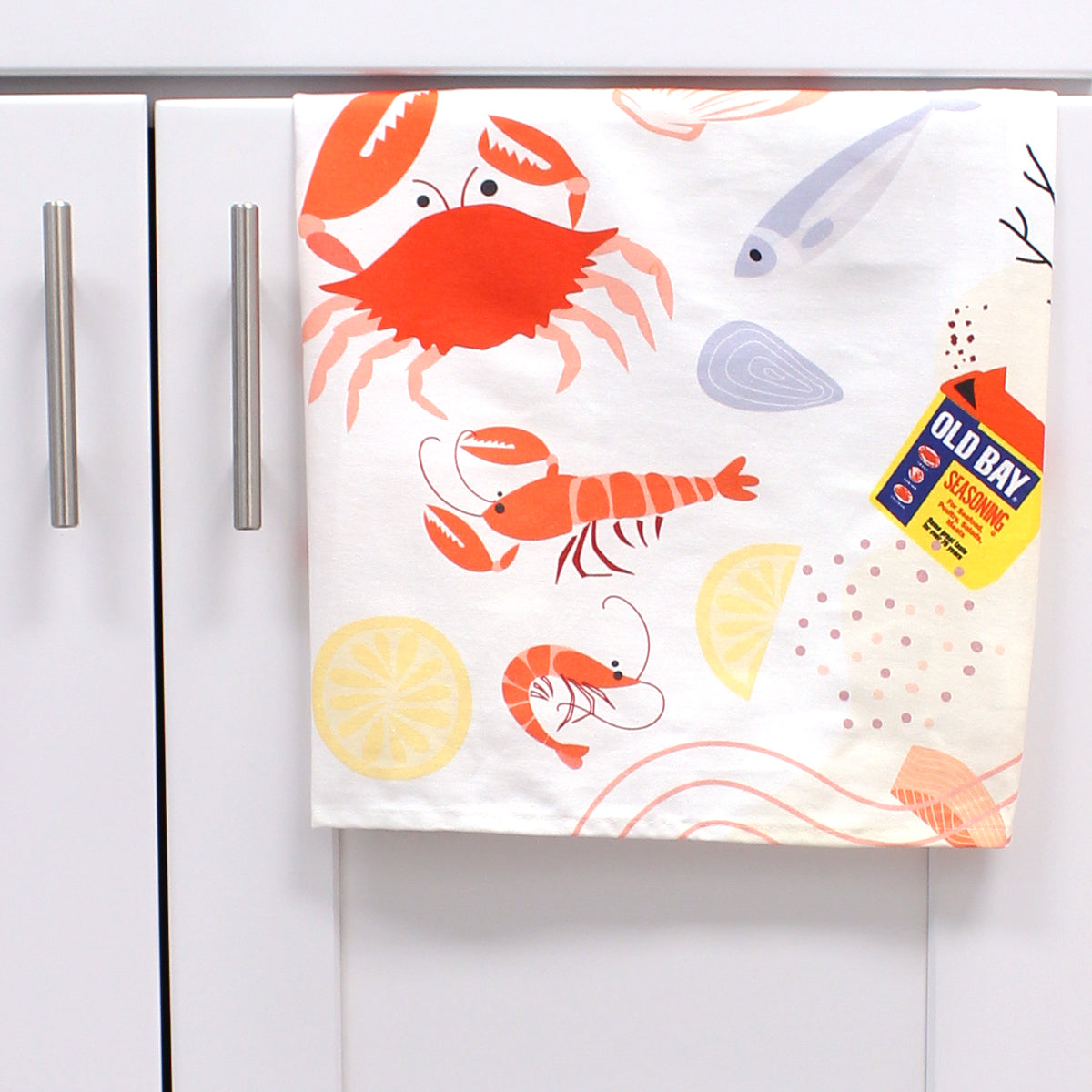 Seafood Pattern / Kitchen Towel - Route One Apparel