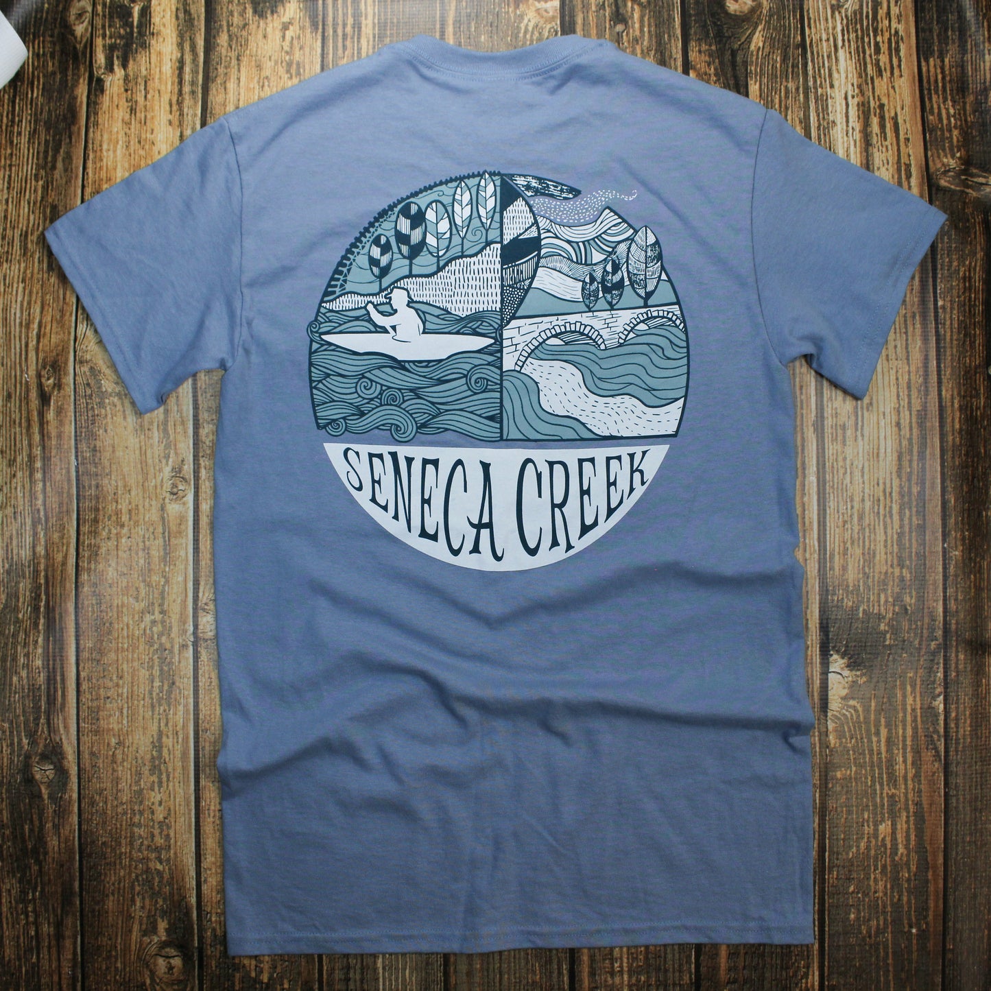 Seneca Creek State Park (Stone Blue) / Shirt - Route One Apparel