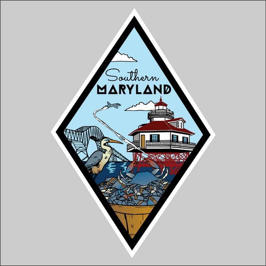 Southern Maryland / Diamond Sticker - Route One Apparel