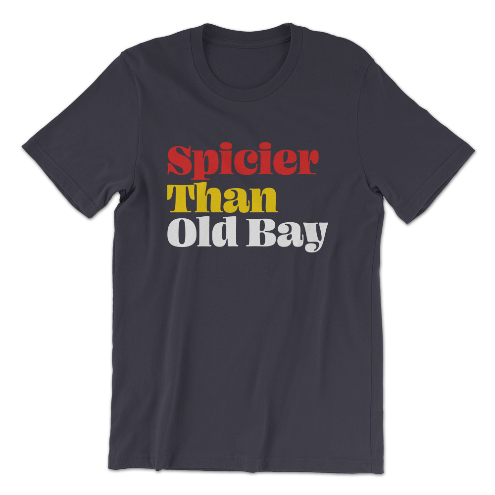 Spicier Than Old Bay (Navy) / Shirt - Route One Apparel