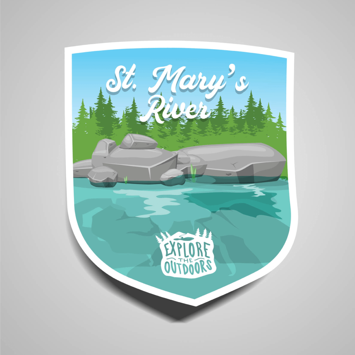 St. Mary's River / Sticker - Route One Apparel