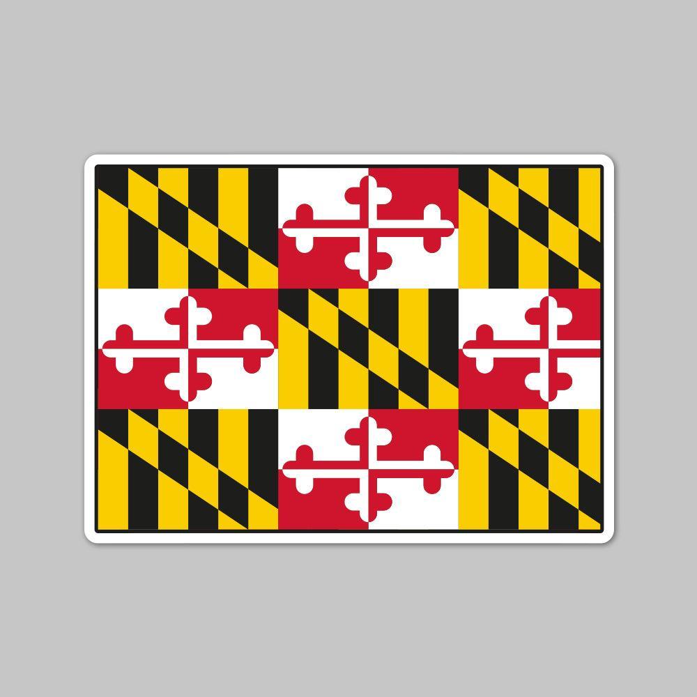 State of Colorado w/ Maryland Flag / Sticker - Route One Apparel