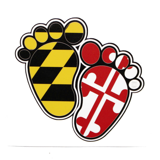 Maryland Flag Baby Feet / Sticker - Route One Apparel