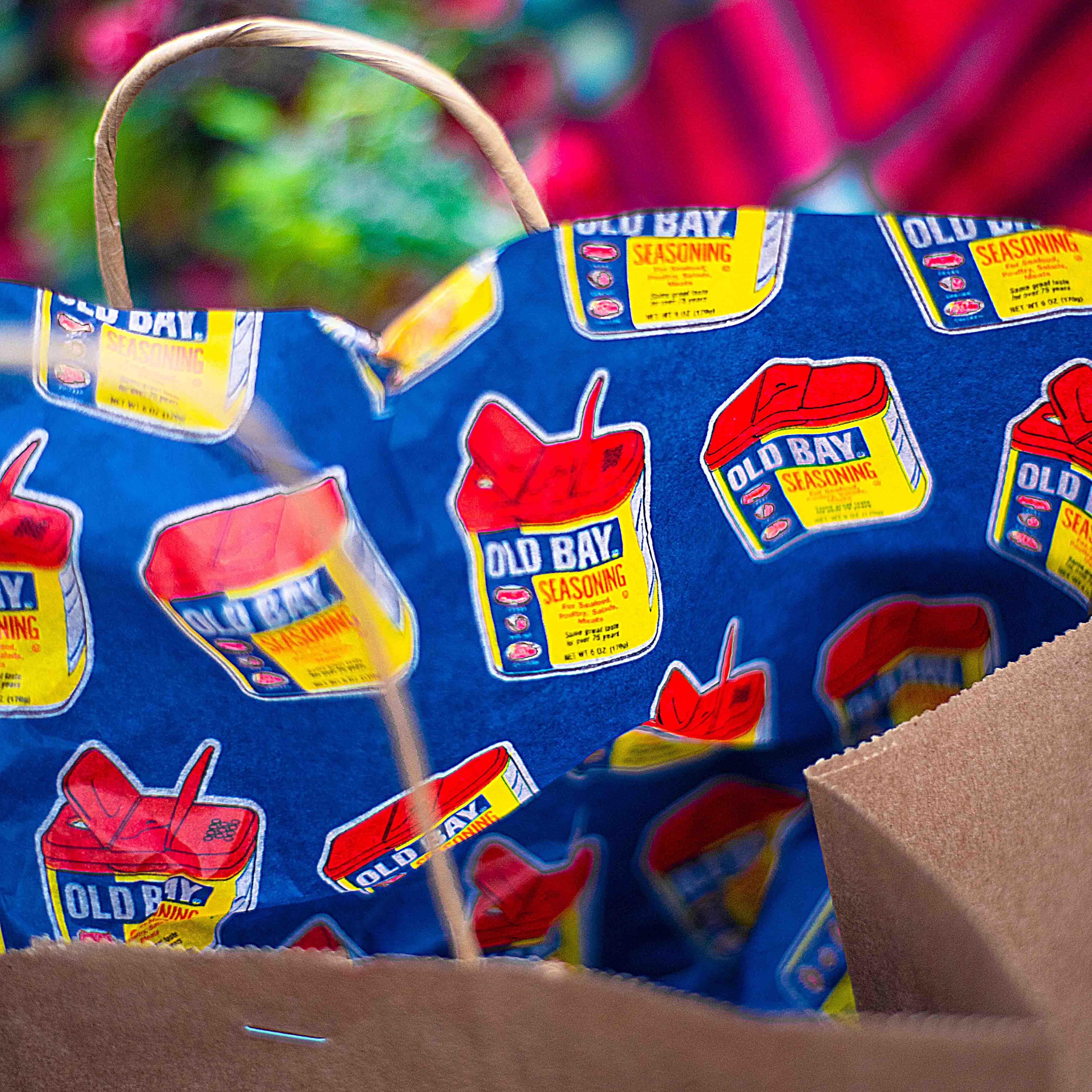 Old Bay 3-D Can Pattern (Blue) / Tissue Paper Pack - Route One Apparel