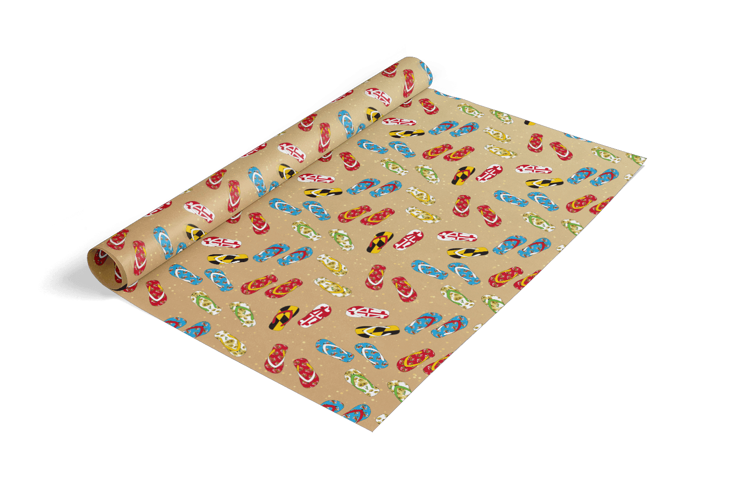 Beachy Flip Flops in the Sand / Tissue Paper Pack - Route One Apparel