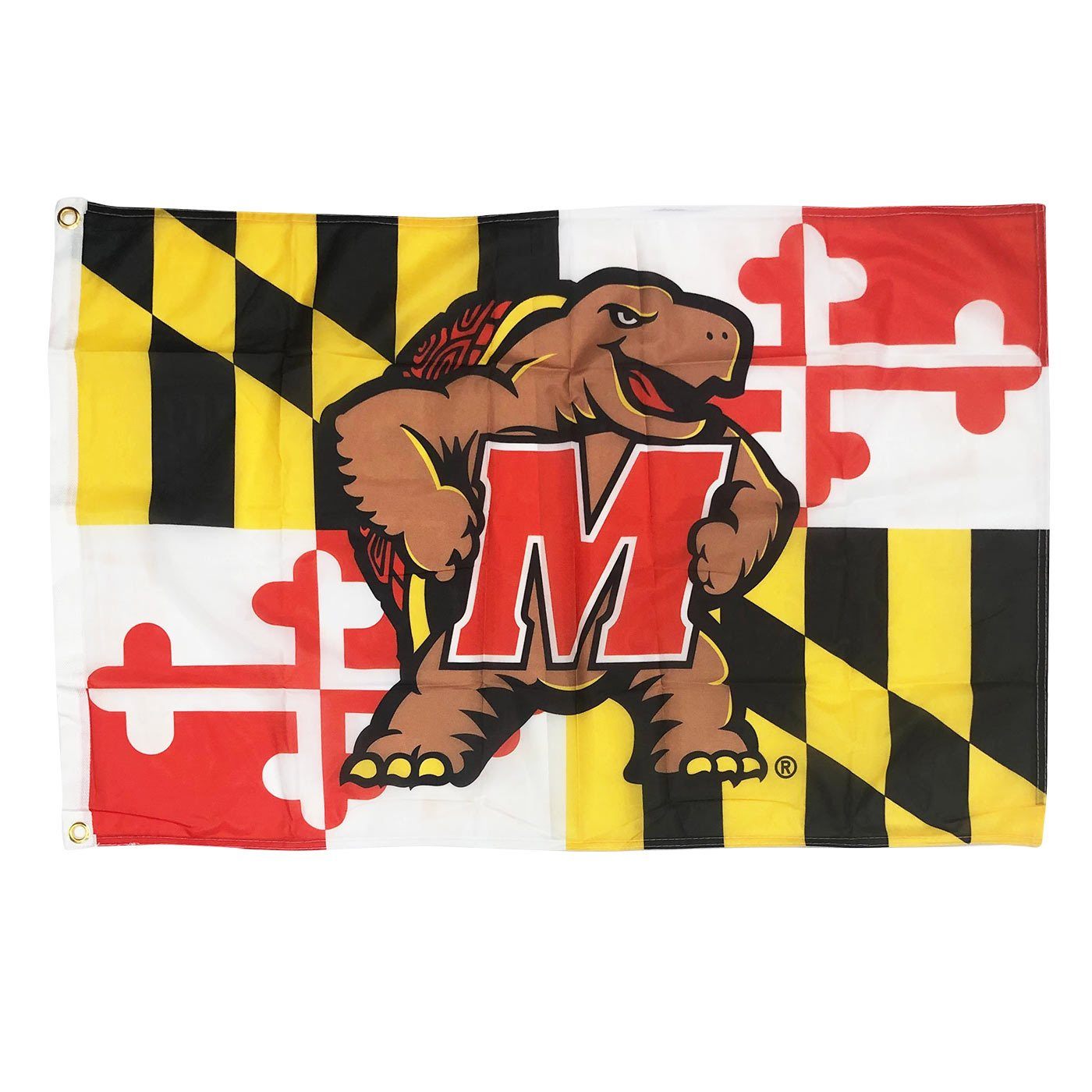 Horizontal Maryland Flag with Testudo / Flag - Route One Apparel