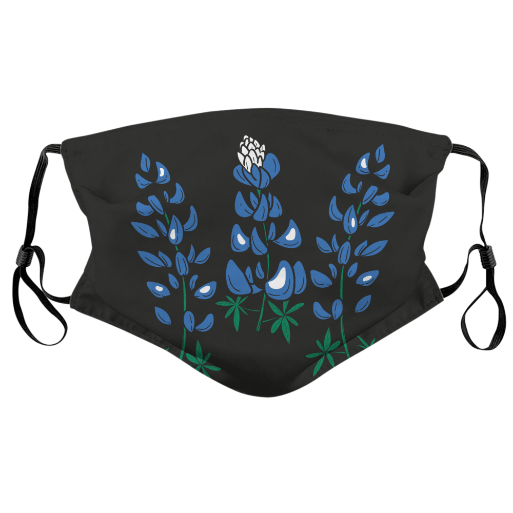 Texas Bluebonnets / Face Mask - Route One Apparel