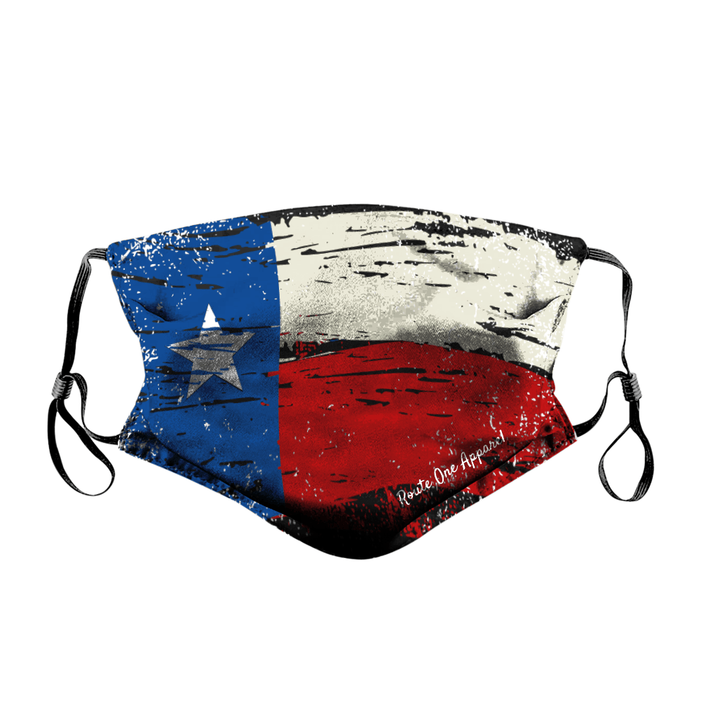Distressed Texas Flag / Face Mask - Route One Apparel