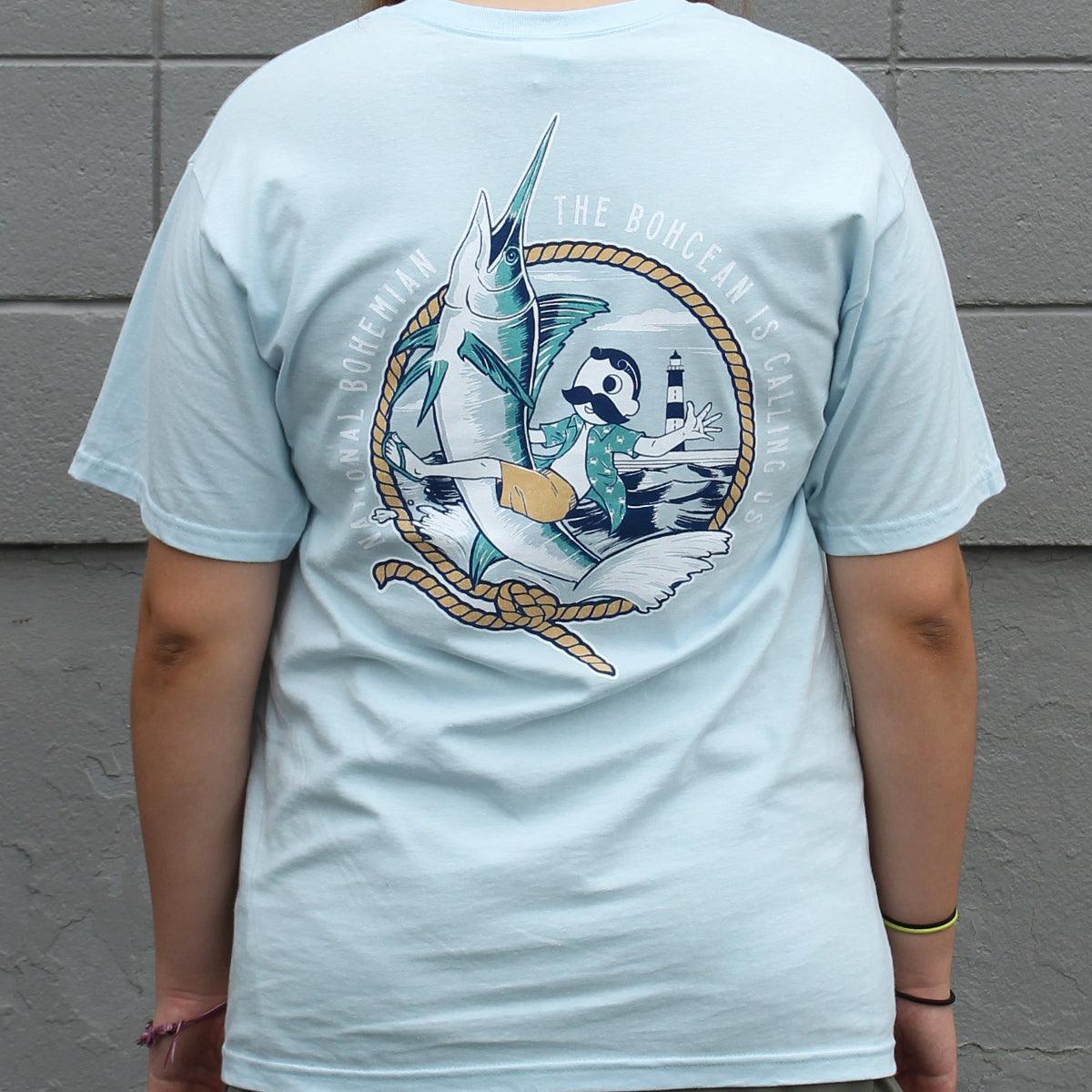 Licensing - Natty Boh The Bohcean Is Calling Us - National Bohemian (Chambray) / Shirt