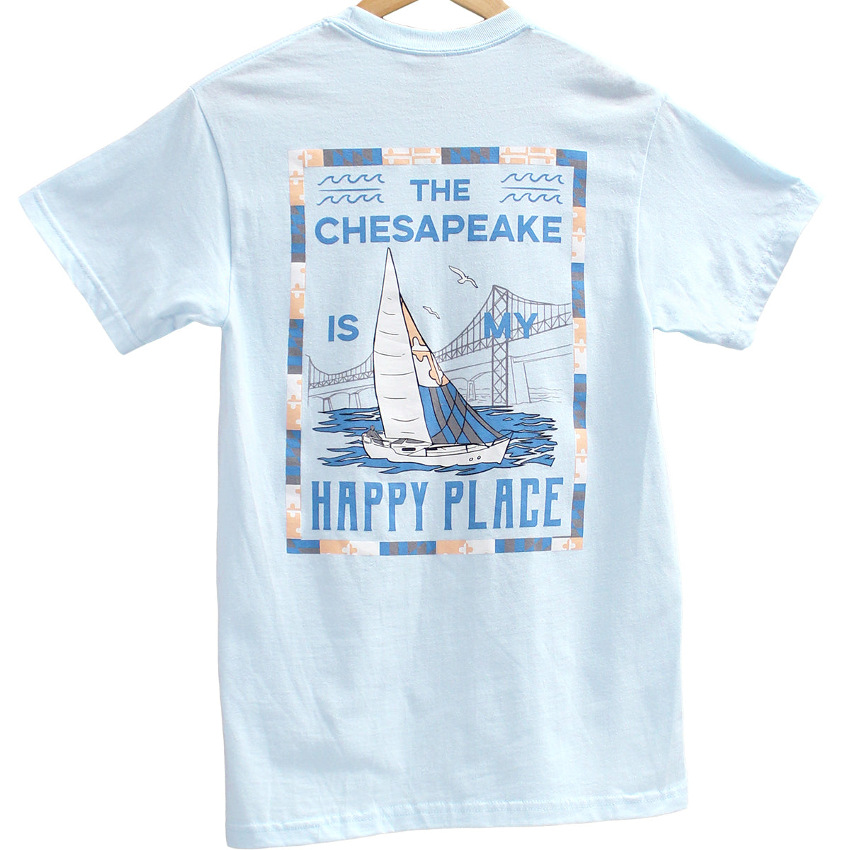The Chesapeake Is My Happy Place (Chambray) / Shirt - Route One Apparel