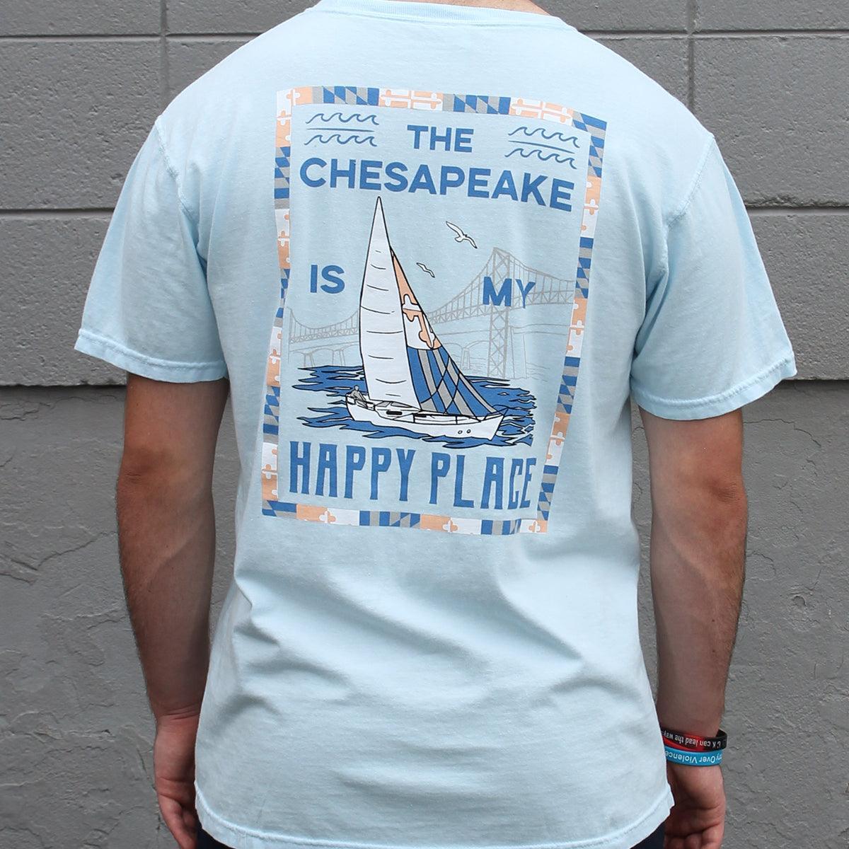 The Chesapeake Is My Happy Place (Chambray) / Shirt - Route One Apparel