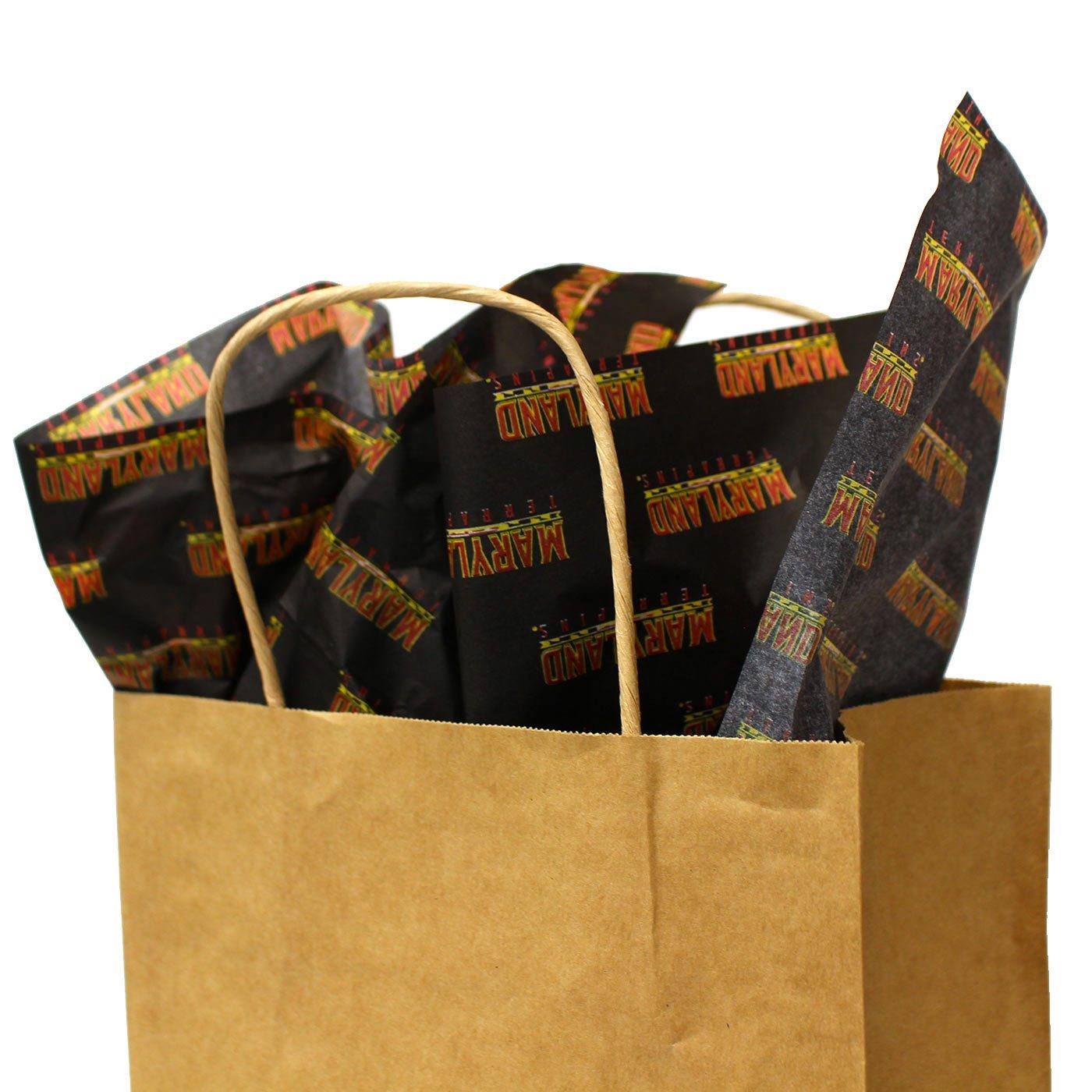 UMD Athletic Logo Pattern (Black) / Tissue Paper Pack - Route One Apparel