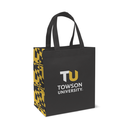 Towson University w/ Golden MD Flag / Reusable Shopping Bag - Route One Apparel