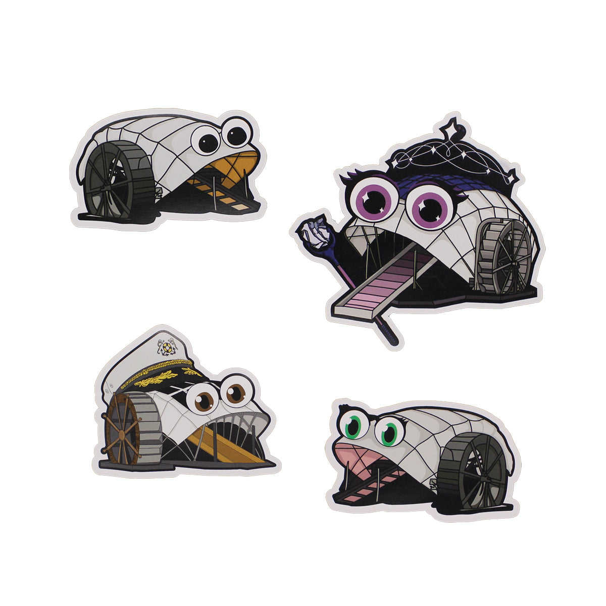 Trash Wheel Family (4-Pack) / Magnet - Route One Apparel
