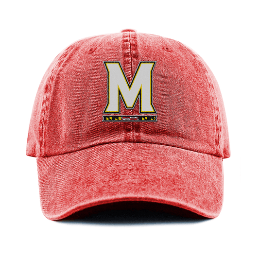 UMD "M" Logo (Red) / Baseball Hat - Route One Apparel