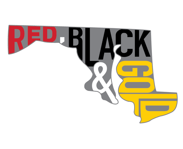 Maryland Red, Black & Gold / Sticker - Route One Apparel