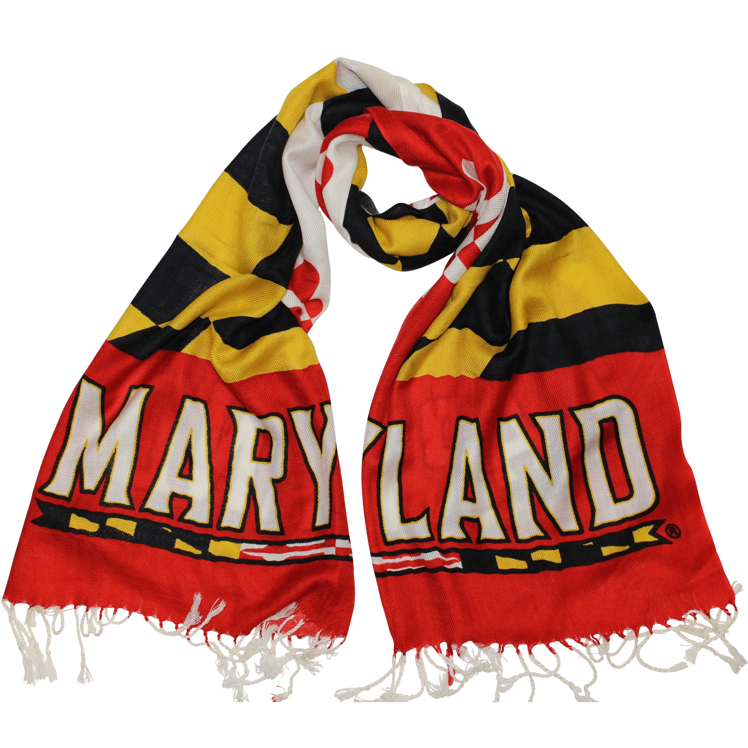UMD Maryland Athletic Logo & Maryland Flag / Scarf - Route One Apparel