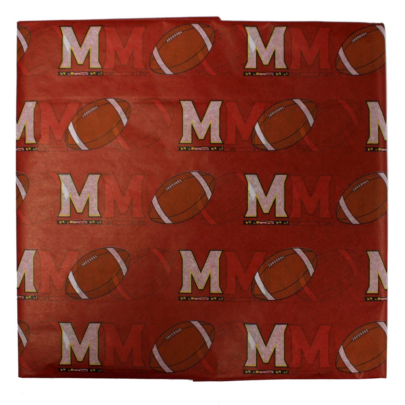 UMD Football and "M" Logo Pattern / Tissue Paper Pack - Route One Apparel