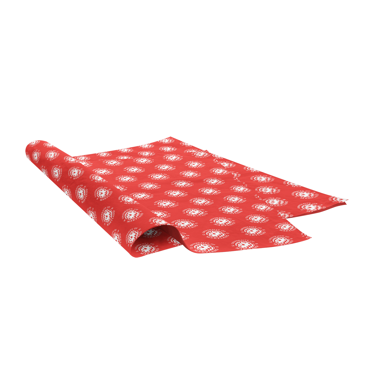UMD Flag Globe White Pattern (Red) / Tissue Paper Pack - Route One Apparel