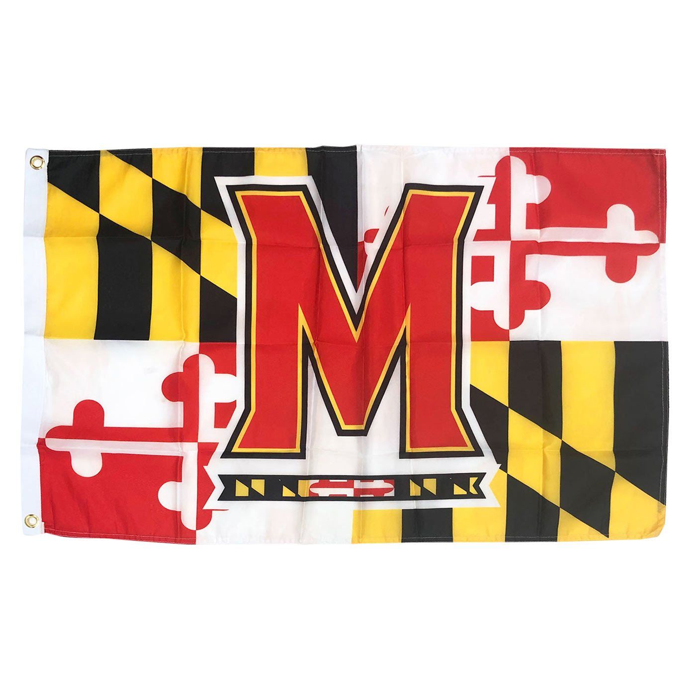 Horizontal Maryland Flag with UMD 