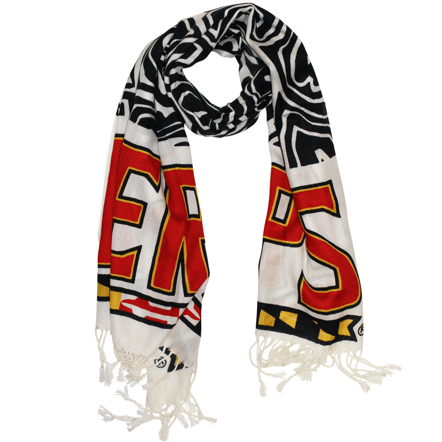 UMD Terps & Turtle Shell (White & Black) / Scarf - Route One Apparel