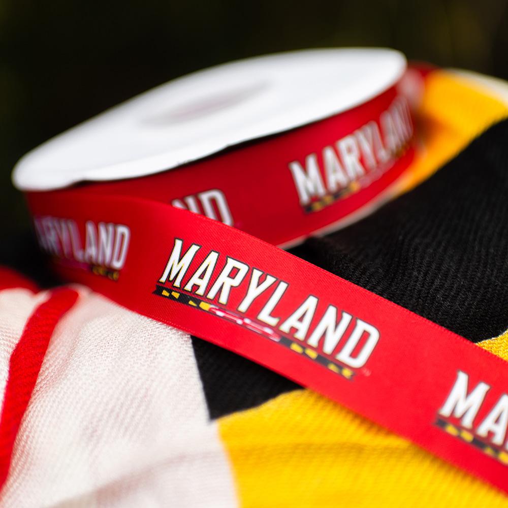 UMD Athletic Logo (Red) / Ribbon - Route One Apparel