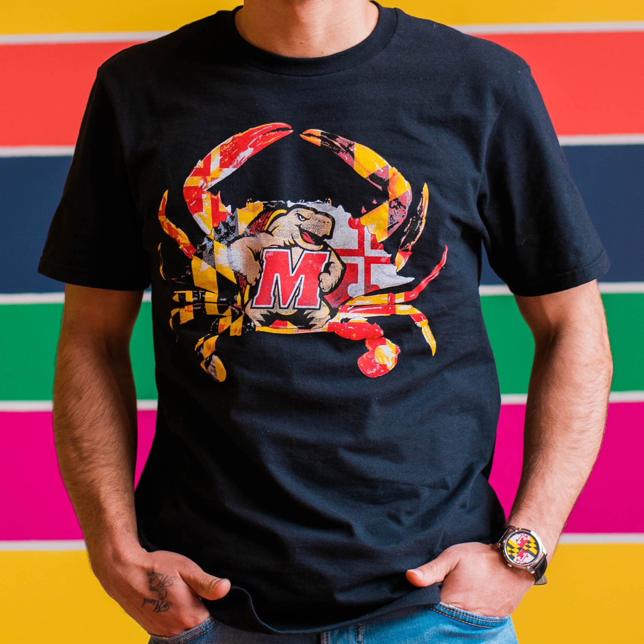Maryland Terps Crab (Black) / Shirt - Route One Apparel