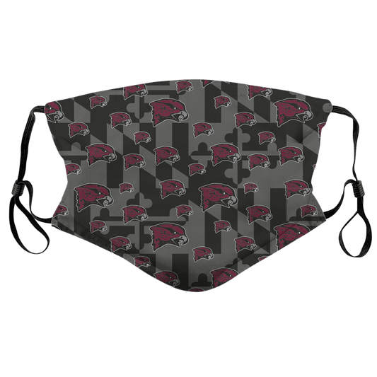 UMES Greyscale Hawk Pattern / Face Mask - Route One Apparel