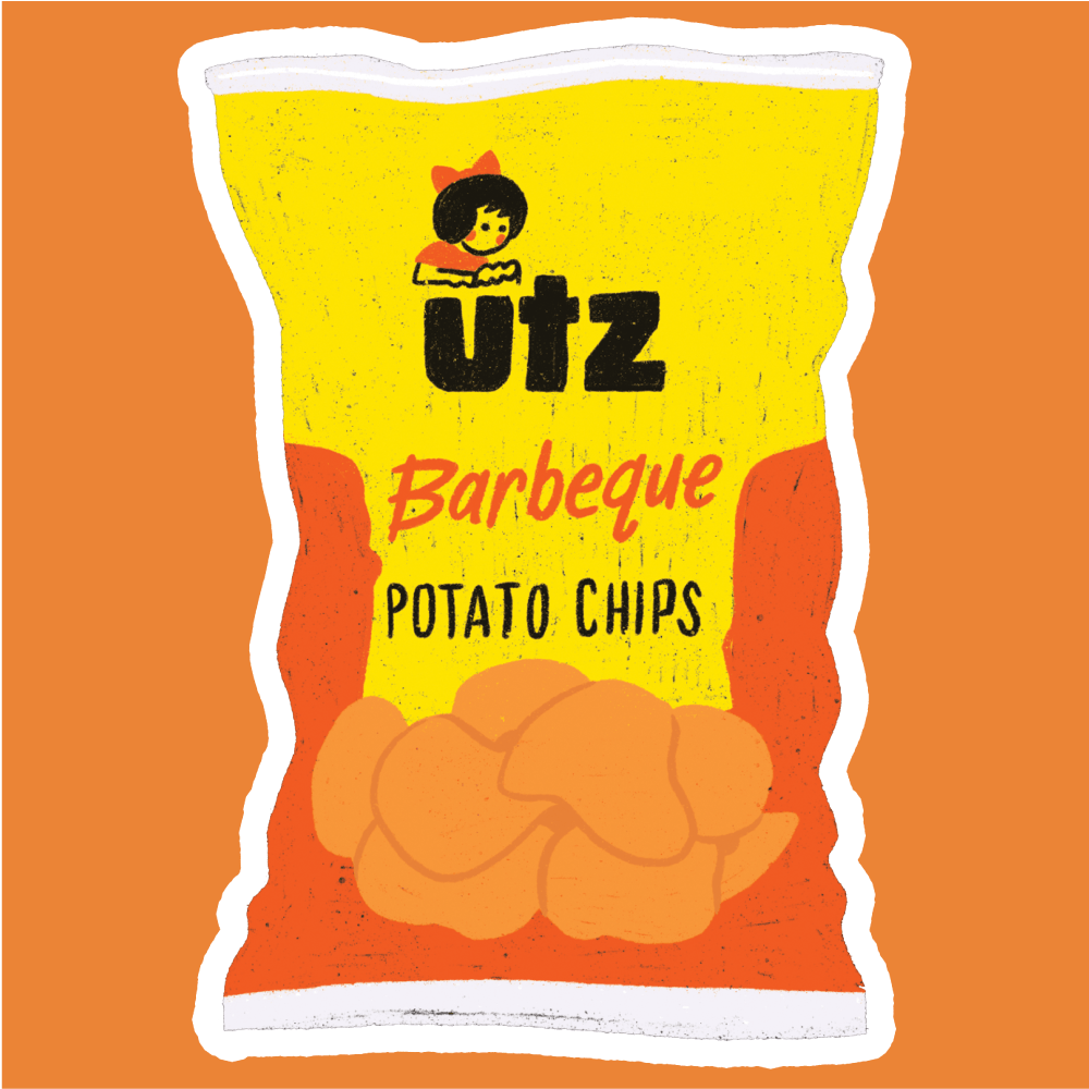 Utz Barbeque Chips Bag / Sticker - Route One Apparel
