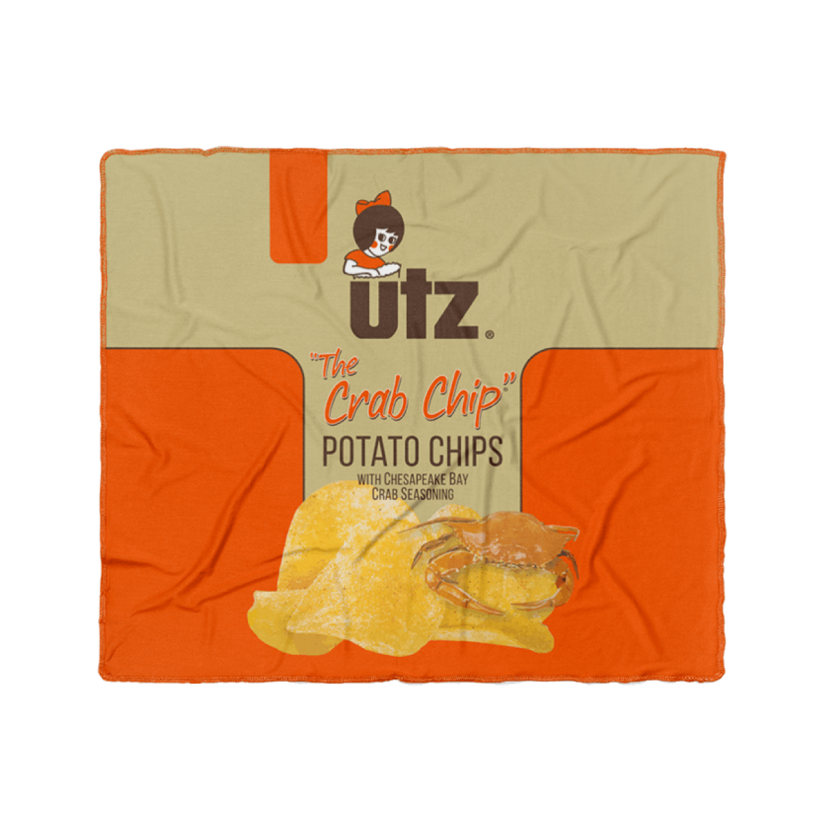 Utz Crab Chip (Muslin) / Baby Swaddle Blanket - Route One Apparel