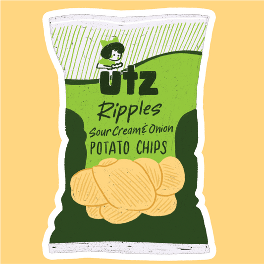 Utz Sour Cream & Onion Chips Bag / Sticker - Route One Apparel