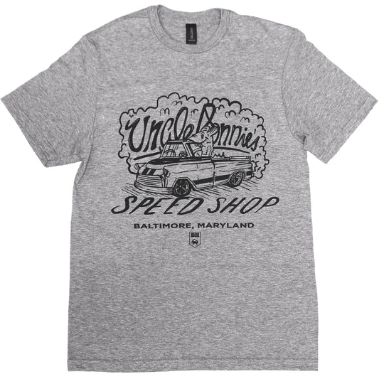 Baltimore Humor Uncle Donnie's Speed Shop (Grey) / Shirt - Route One Apparel