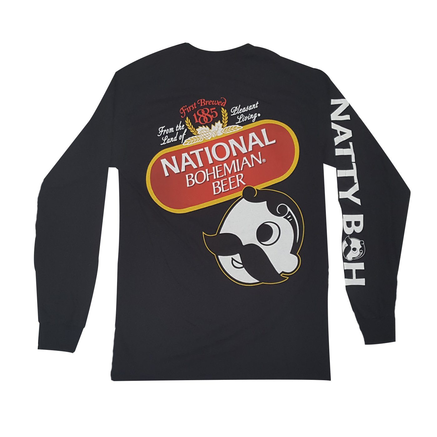 National Bohemian Beer Signature Classic (Black) / Long Sleeve Shirt - Route One Apparel