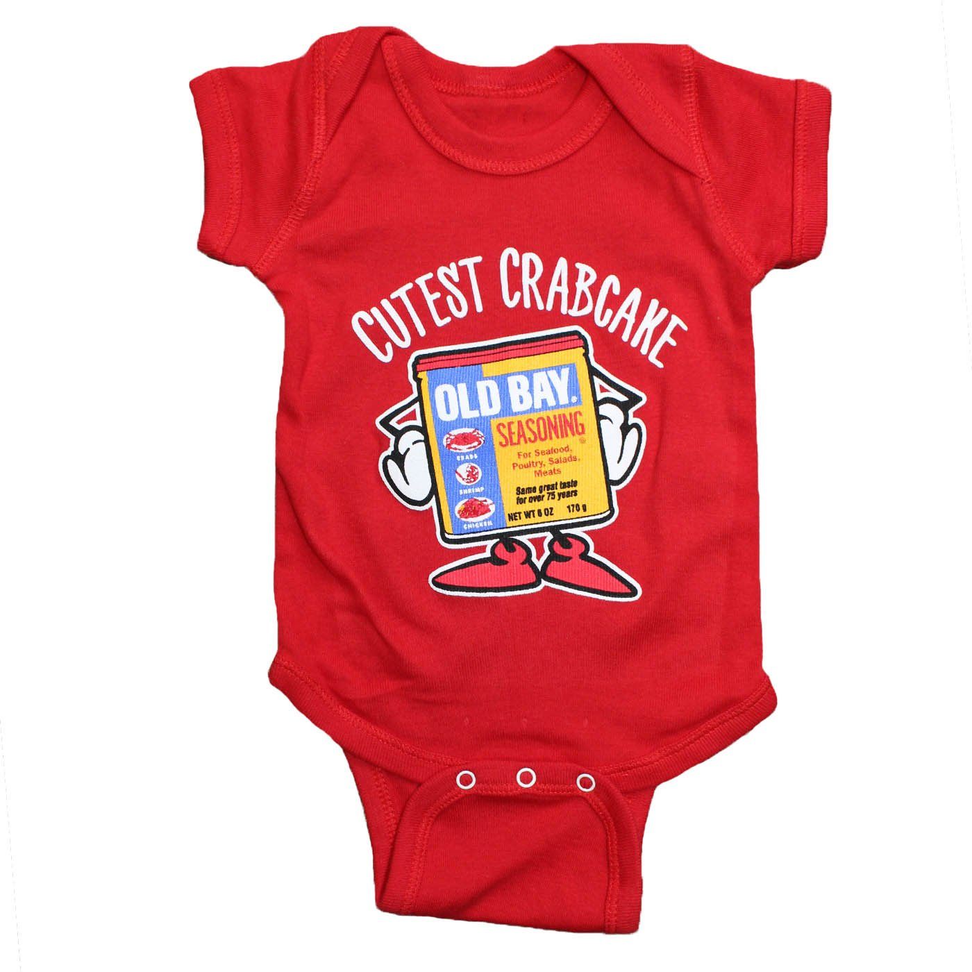 Cutest Crabcake (Red) / Baby Onesie - Route One Apparel