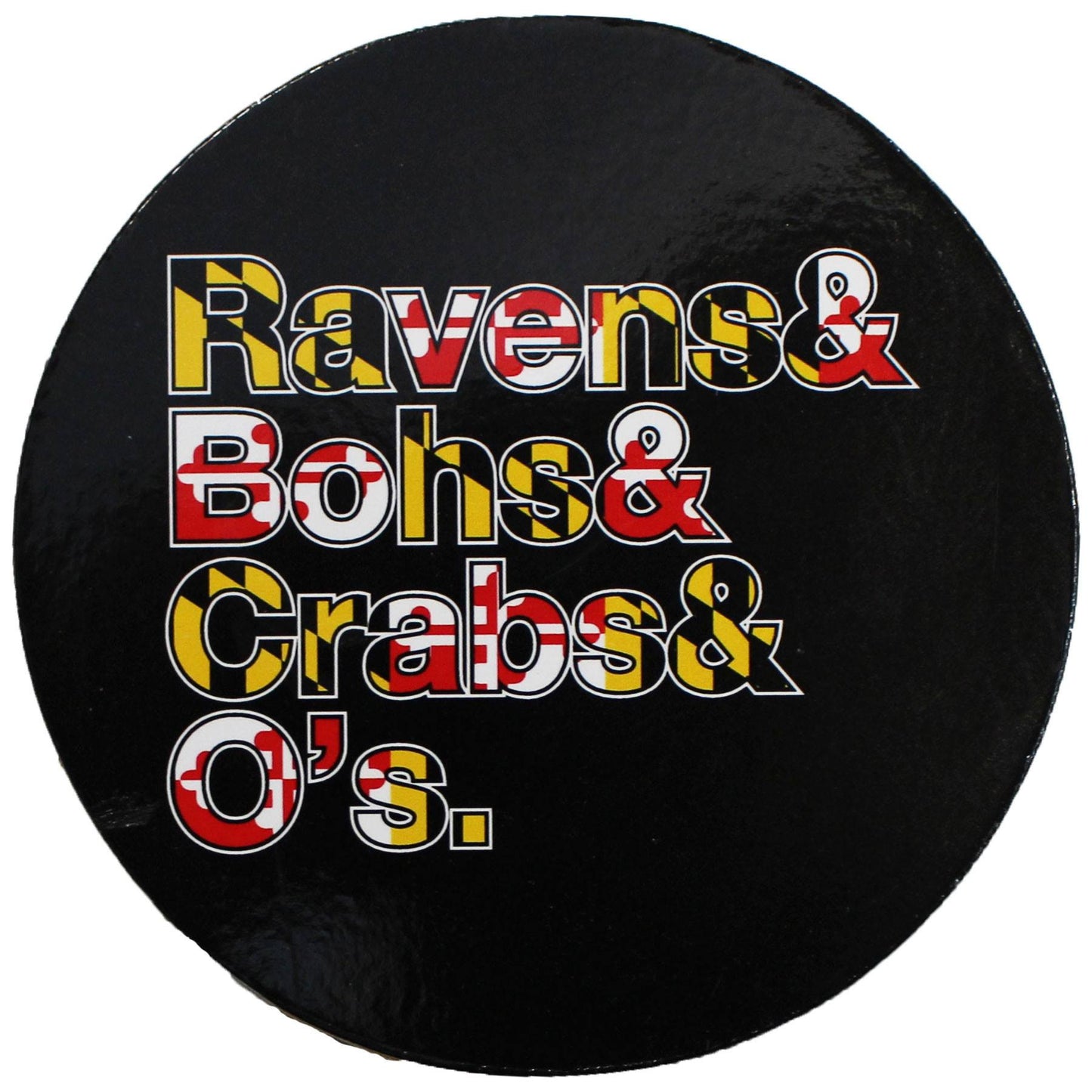 Ravens & Bohs & Crabs & O's (Maryland) / Cork Coaster - Route One Apparel