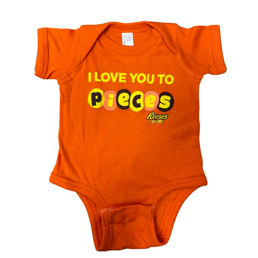 I Love You to Pieces (Orange) / Baby Onesie - Route One Apparel