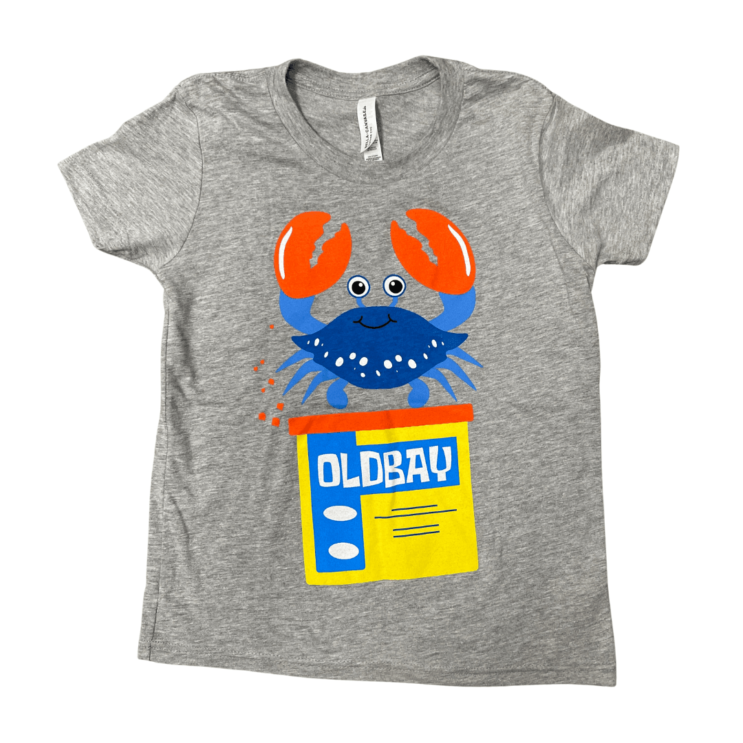 Best of Friends - Crabs & Old Bay (Athletic Heather) / *Youth* Shirt - Route One Apparel