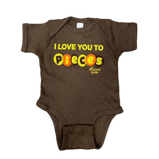 I Love You to Pieces (Brown) / Baby Onesie - Route One Apparel