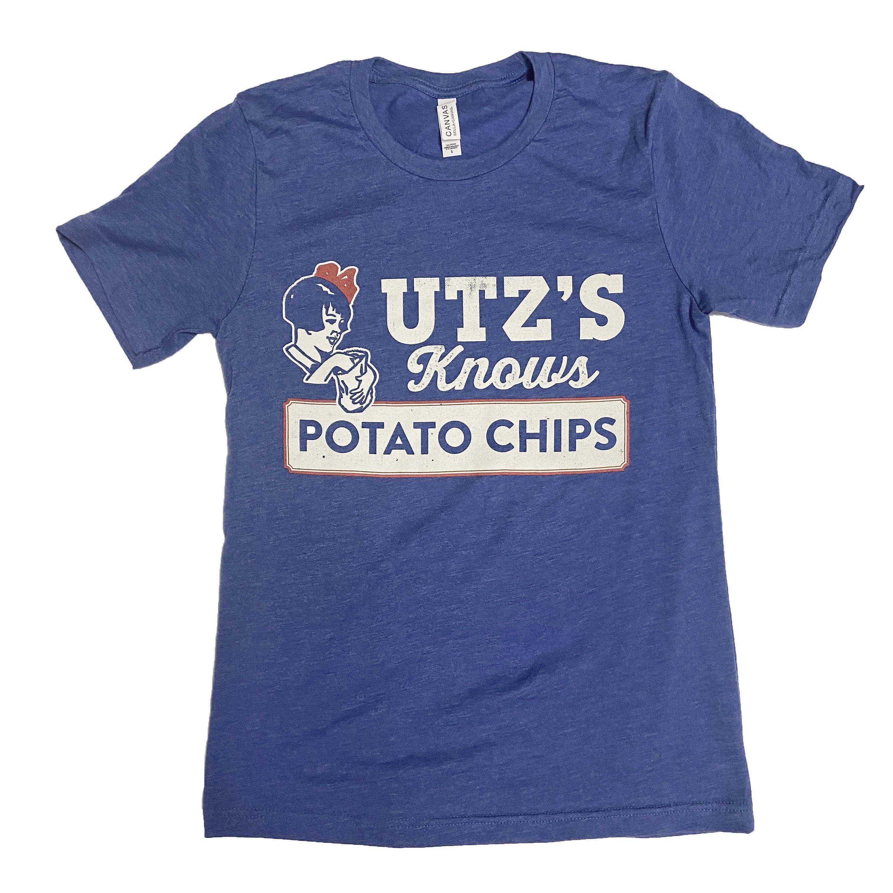 Utz's Knows Potato Chips (Heather Royal) / Shirt - Route One Apparel