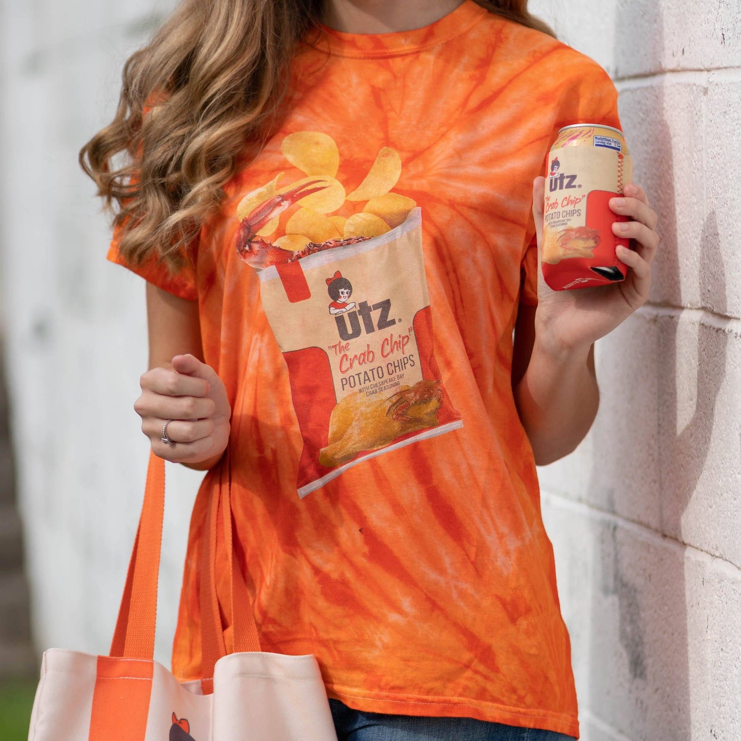 Claws Out for Utz Crab Chips (Orange Cyclone Tie Dye) / Shirt - Route One Apparel