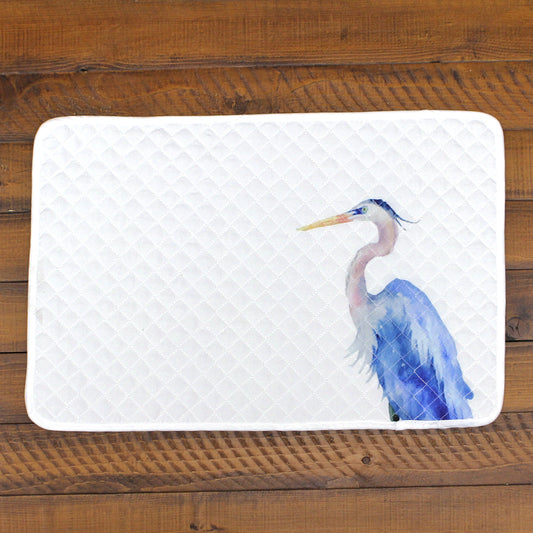 Watercolor Blue Heron / Placemat - Route One Apparel