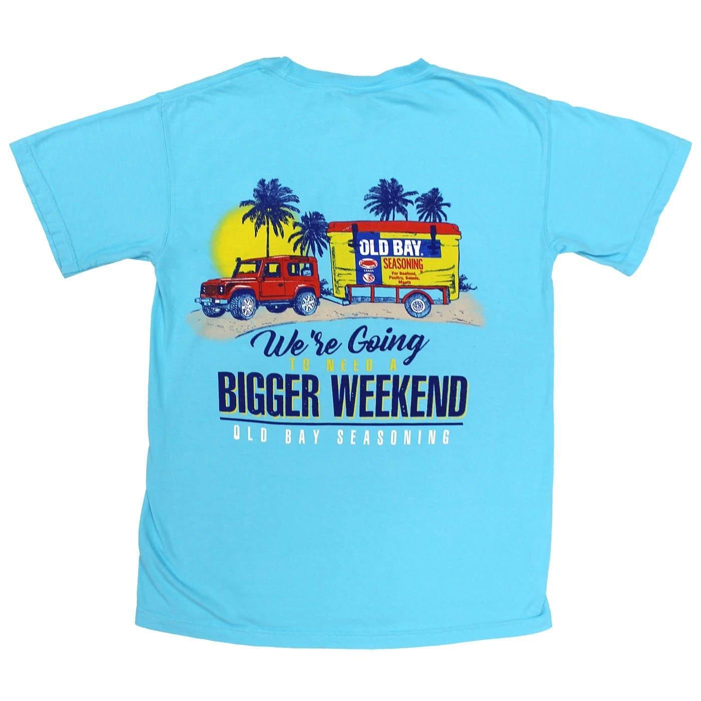 We're Going To Need A Bigger Weekend Old Bay Cooler (Lagoon Blue) / Shirt - Route One Apparel
