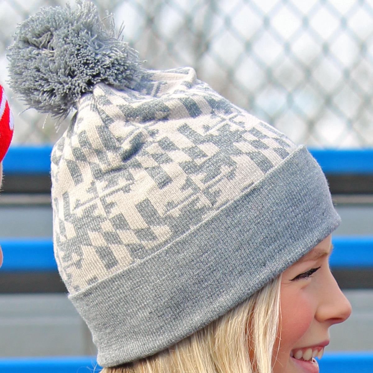Whitescale Maryland Flag/ Knit Beanie Cap w/ Pom-Pom - Route One Apparel