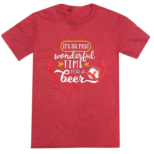 It's The Most Wonderful Time for a Beer (Heather Red) / Shirt - Route One Apparel