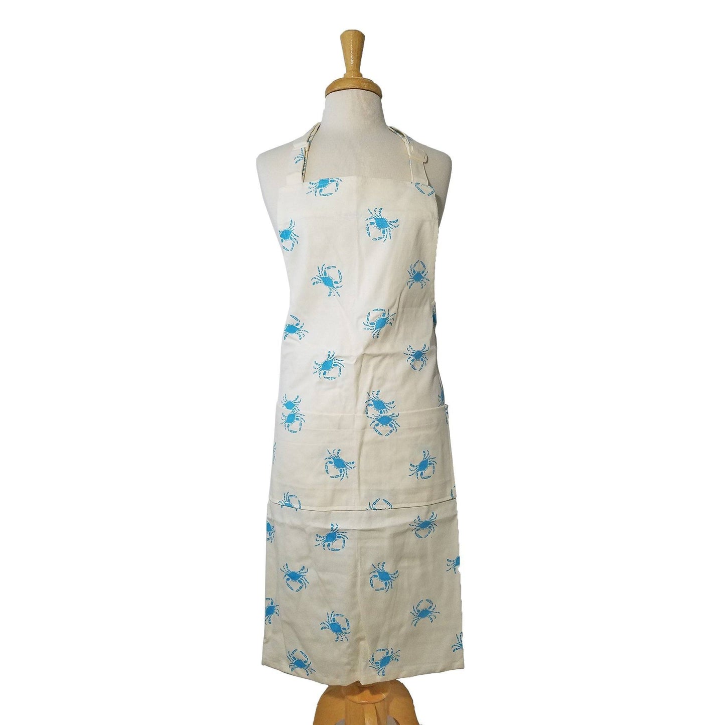 Blue Crab (White & Tropical Blue) / Apron - Route One Apparel