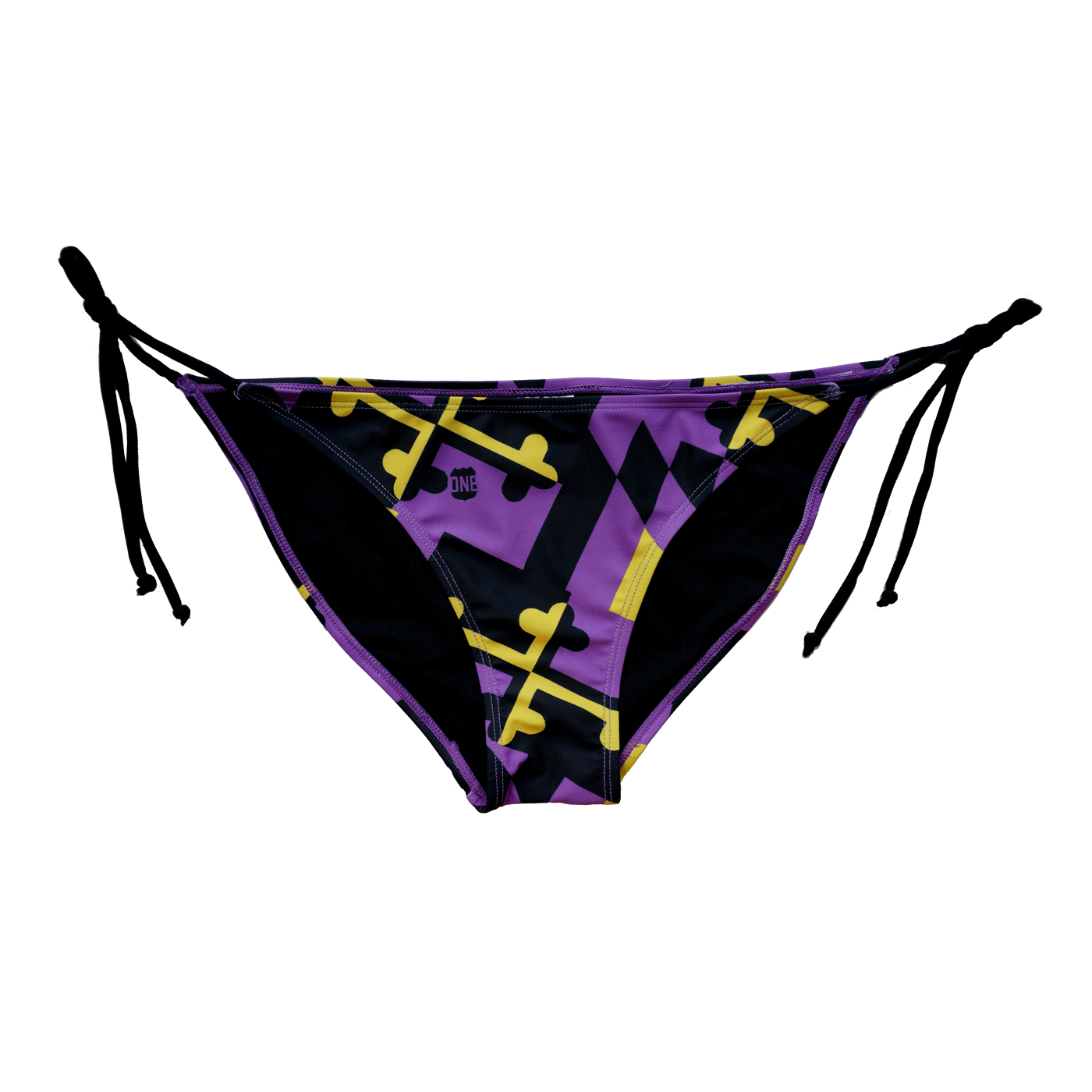 Maryland Flag Purple & Gold / Bikini Bottom - Route One Apparel